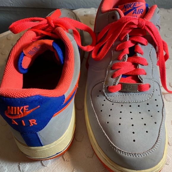 Nike Air Force 1 Low Wolf Grey/Game Royal-Hot Punch - Picture 8 of 16